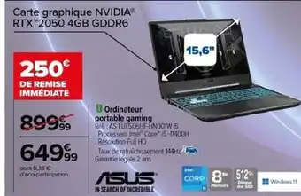 Carrefour Ordinateur portable gaming offre