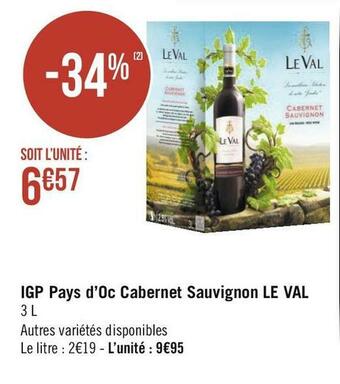 Igp pays d’oc cabernet sauvignon
