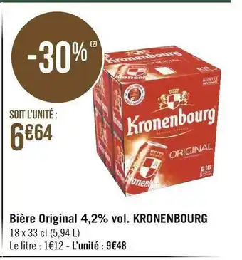 Kronenbourg bière original 4,2% vol.