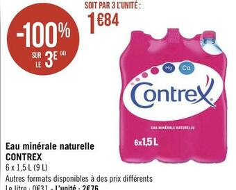 Contrex eau minérale naturelle