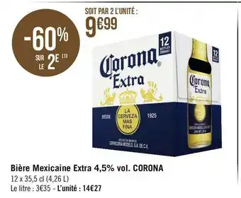 Corona bière mexicaine extra 4,5% vol.