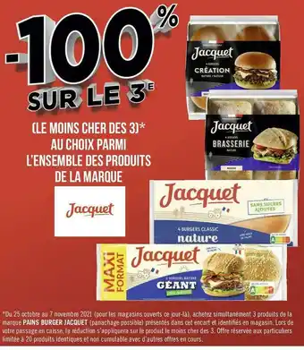 Jacquet bon plan sur l’ensemble des produits de la marque jacquet