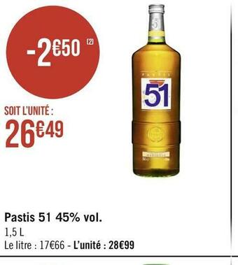Pastis 51 pastis 51 45% vol.