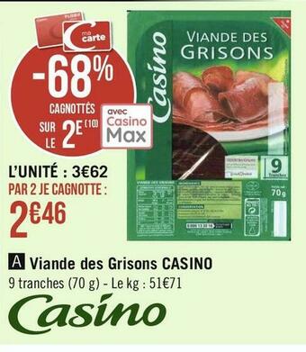 Casino viande des grisons