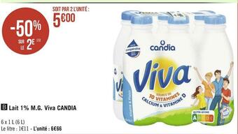 Viva candia lait 1% m.g.