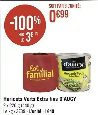D’aucy haricots verts extra fins