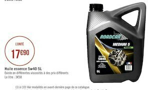 Huile essence 5w40 5l
