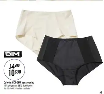 Géant Casino Culotte ecodim ventre plat offre