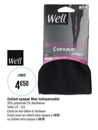 Well collant opaque mon indispensable