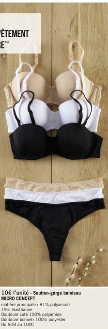 Géant Casino Soutien-gorge bandeau offre