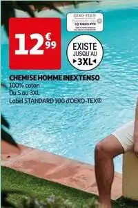 Auchan Inextenso - chemise homme offre