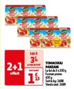 Auchan Panzani - tomacouli offre