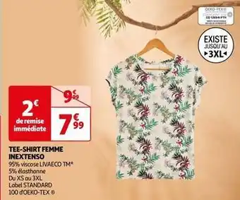 Auchan Inextenso - tee-shirt femme offre