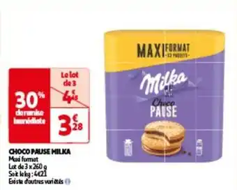 Auchan Milka - choco pause offre