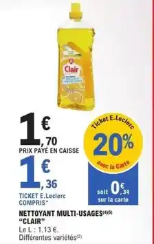 Auchan Supermarché Volvic - eau minerale naturelle offre