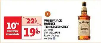 Auchan Supermarché Jack daniel's - whisky tennessee honey offre