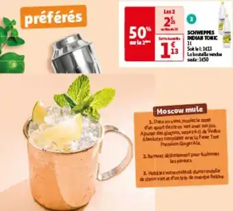 Auchan Schweppes - indian tonic offre