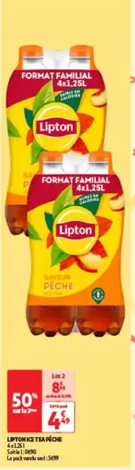 Auchan Lipton - ice tea péche offre