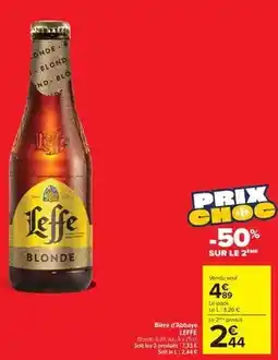 Auchan Gallia - bière blonde offre