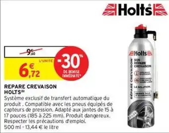 Intermarché Holts - repare crevaison offre