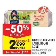 Leader Price Loué - oeufs fermiers label rouge offre