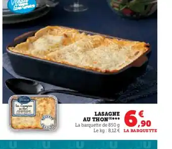 Super U LASAGNE AU THON offre