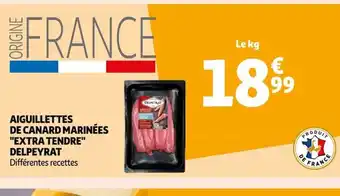 Auchan Supermarché AIGUILLETTES DE CANARD MARINÉES offre