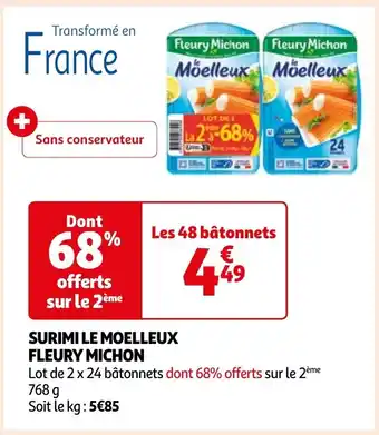 Auchan SURIMI LE MOELLEUX FLEURY MICHON offre