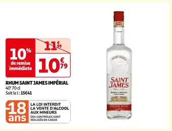 Auchan RHUM SAINT JAMES IMPÉRIAL offre