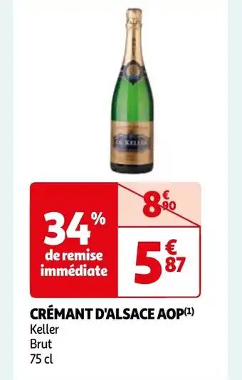 Auchan CRÉMANT D'ALSACE AOP(¹) offre