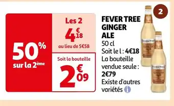 Auchan FEVER TREE GINGER ALE offre