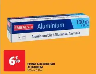 Embal'alu - rouleau aluminium