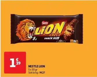 Auchan Supermarché Nestlé - lion offre