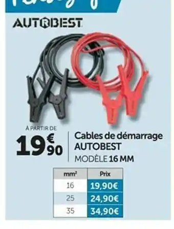 Roady Câbles De Démarrage Autobest offre