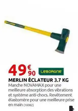 Rural Master Merlin éclateur 3.7 Kg Leborgne offre