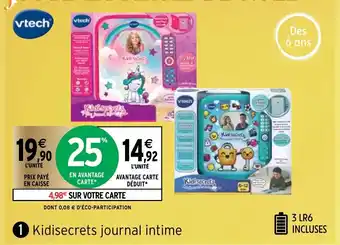 Intermarché Kidisecrets journal intime offre