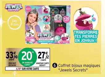 Intermarché Coffrets bijoux magiques "Jewel Secrets" offre