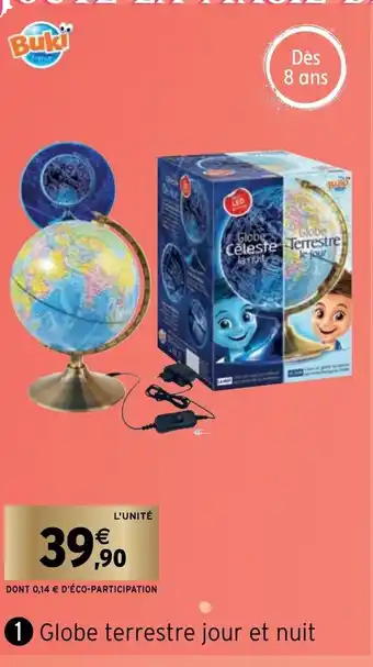 Intermarché Globe terrestre jour et nuit offre