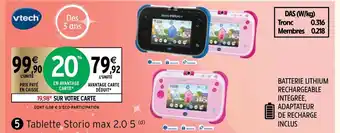 Intermarché Tablette Storio max 2.0 5 offre