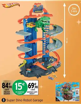 Intermarché Super Dino Robot Garage offre