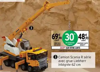 Intermarché Camion Scania R Série avec grue Liebherr offre