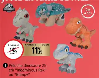 Intermarché Peluche dinosaure 25cm offre