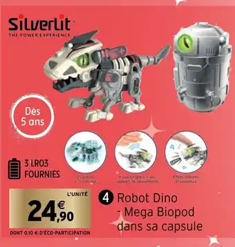Intermarché Robot Dino - Mega Biopood dans sa capsule offre