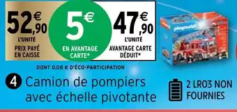 Intermarché Camion de pompiers avec échelle pivotante offre