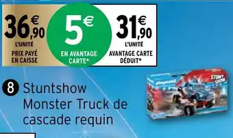 Stuntshow Monster Truck de cascade requin