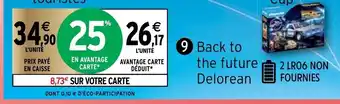 Intermarché Back to the future Delorean offre