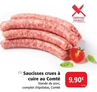 Colruyt Saucisses crues à cuire au Comté offre