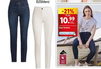 Lidl esmara Jean femme offre