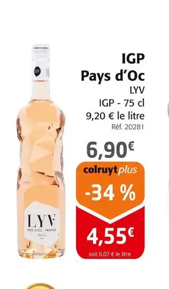 Colruyt LYV IGP Pays d’Oc offre