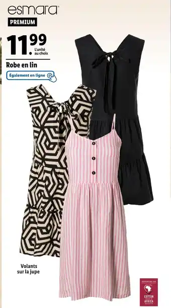 Lidl esmara Robe en lin offre